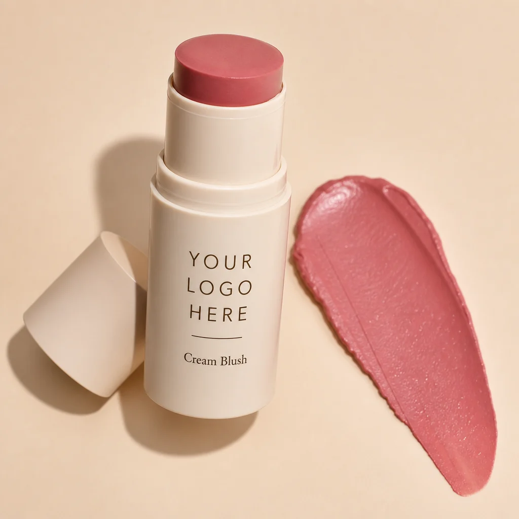 Generic private-label mockup for Cream Blush Stick