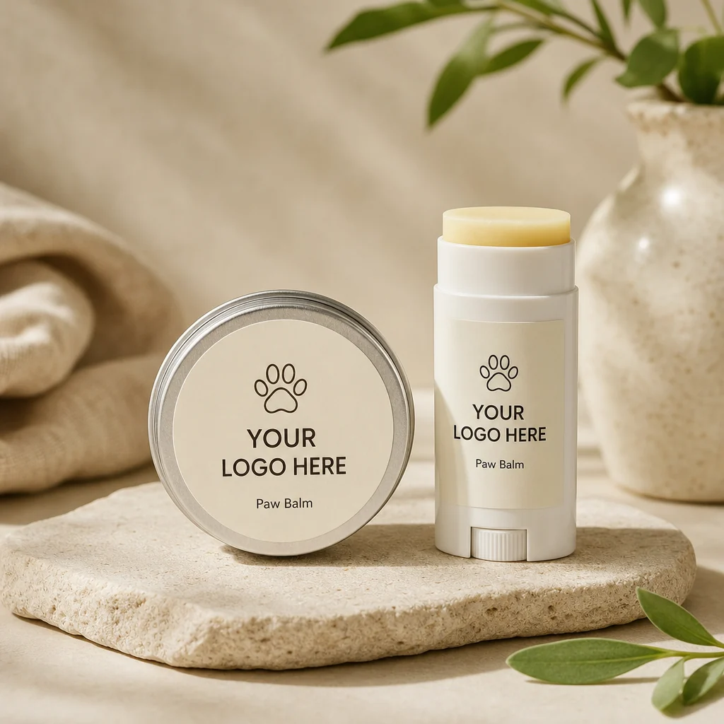 Generic private-label mockup for Dog Nose & Paw Balm