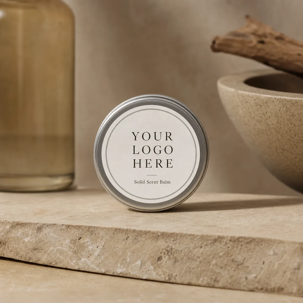 Generic private-label mockup for Solid Scent Balm