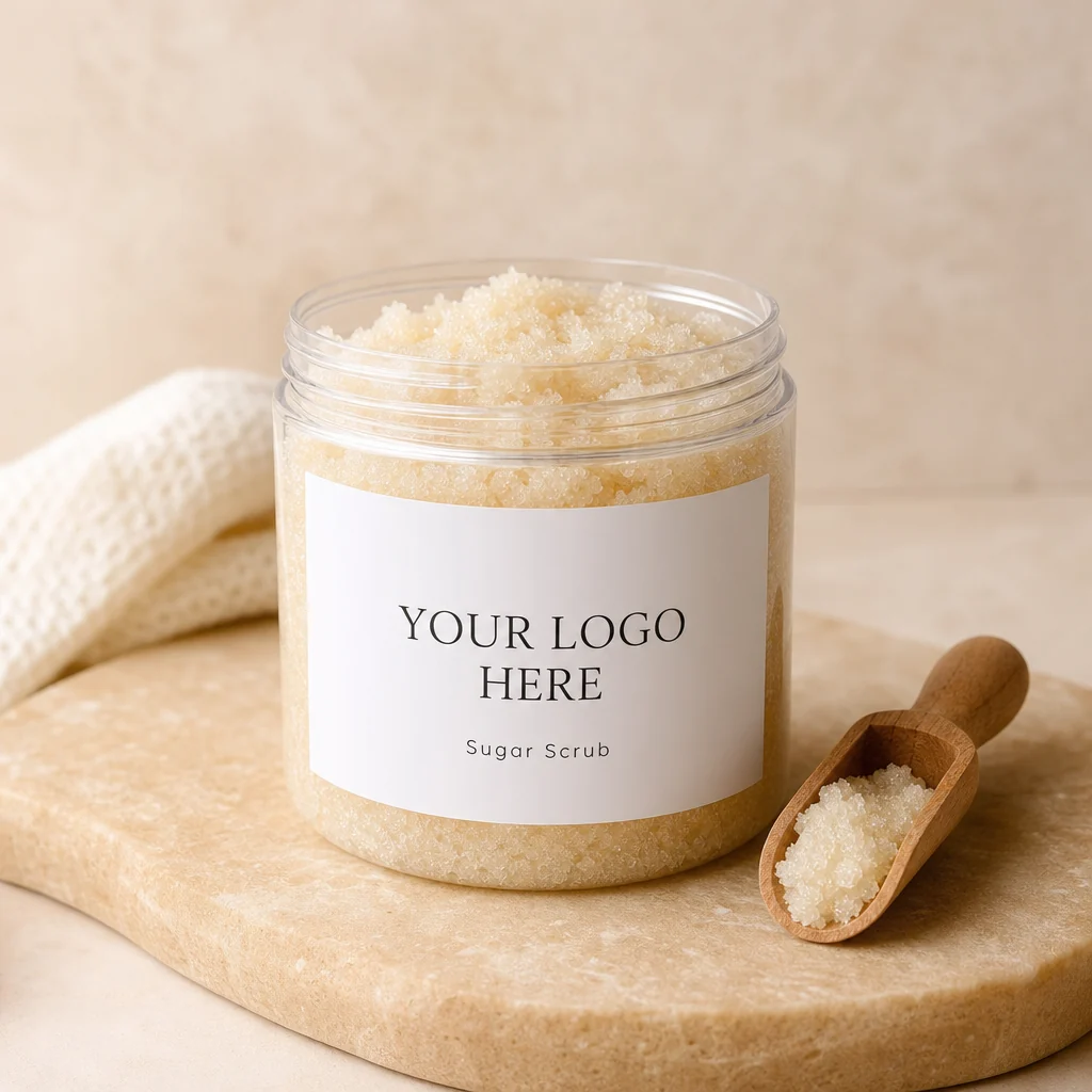 Generic private-label mockup for Sugar Scrub